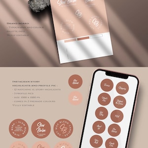 Branding Package for Candle business, Modern Branding Kit for Candles, DIY Branding for Small Candle Business, Digital Download, Boho Brand image 6