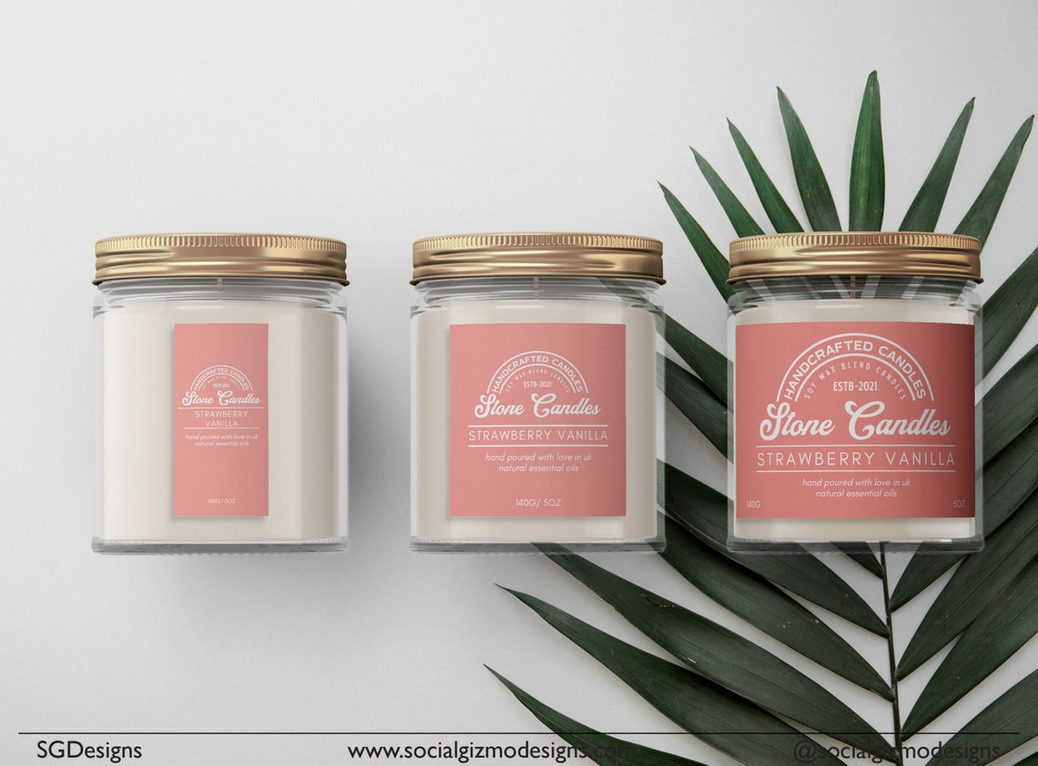 Branding Package for Candle business Branding Kit for Etsy