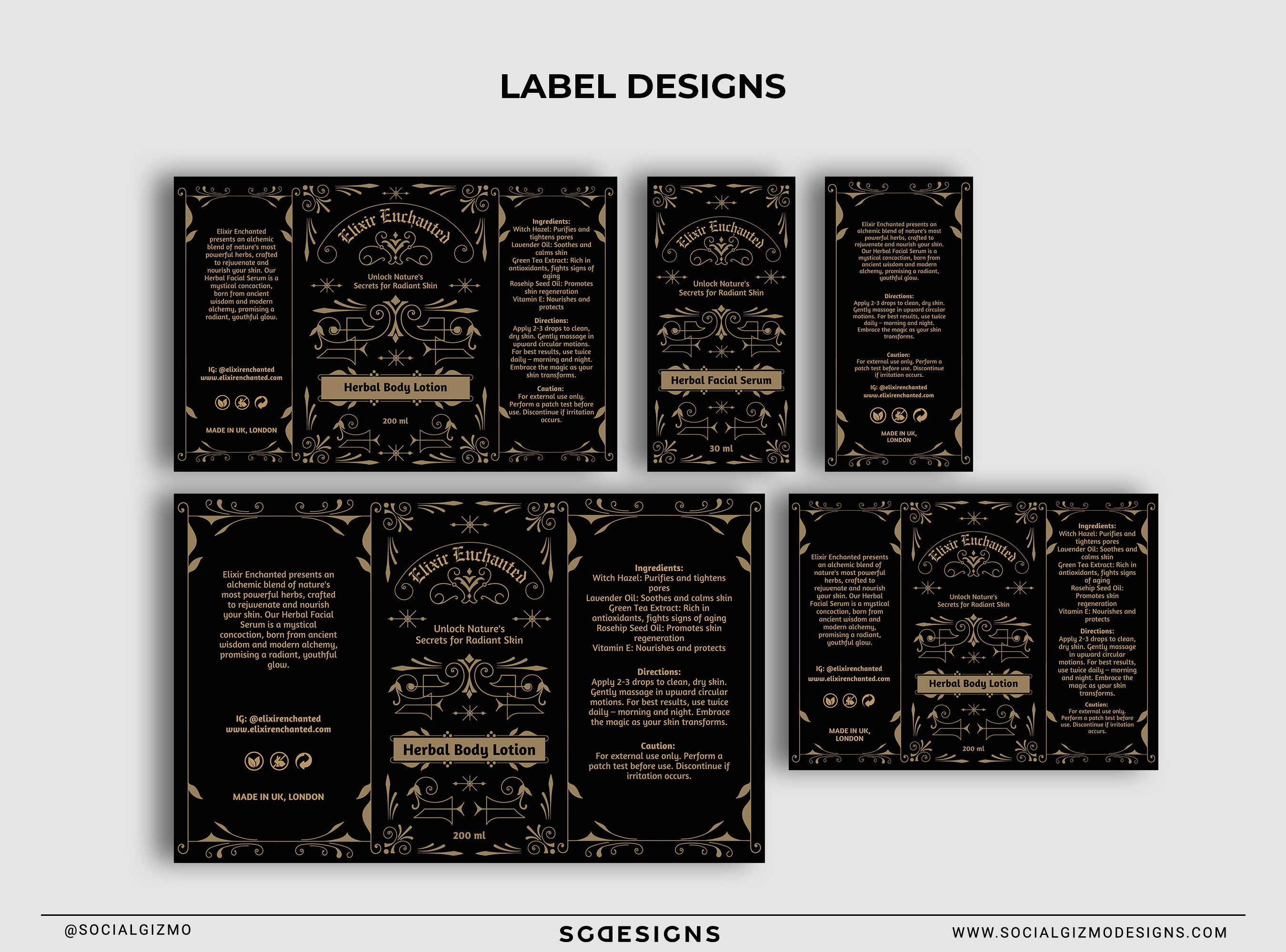 DIY Witchcraft Potion Labels, DIY Black Apothecary Bottle Label ...