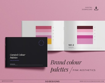 Pink Brand Farbpalette: Mutige feminine Farbschemata (PDF-Booklet)