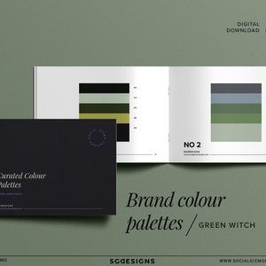 Green Witch Brand Color Palette: Herbalist Colour Schemes (Printable PDF)