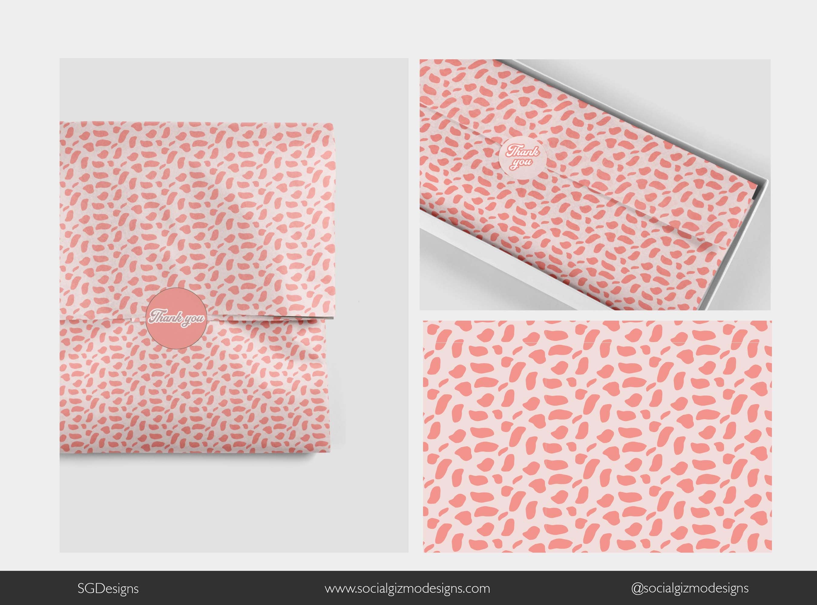 Branded Tissue Paper, Wrapping Paper Design, Printable Gift Wrap