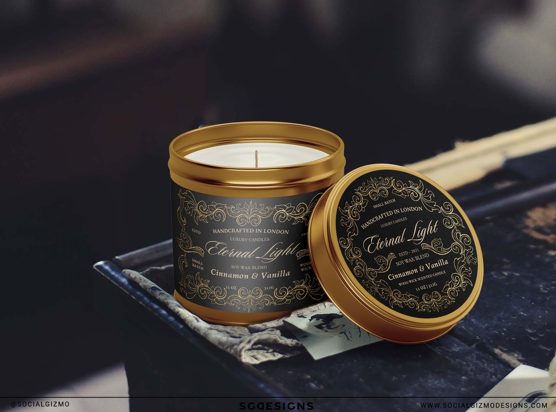 Editable Vintage Candle Labels Apothecary Candle Label Etsy