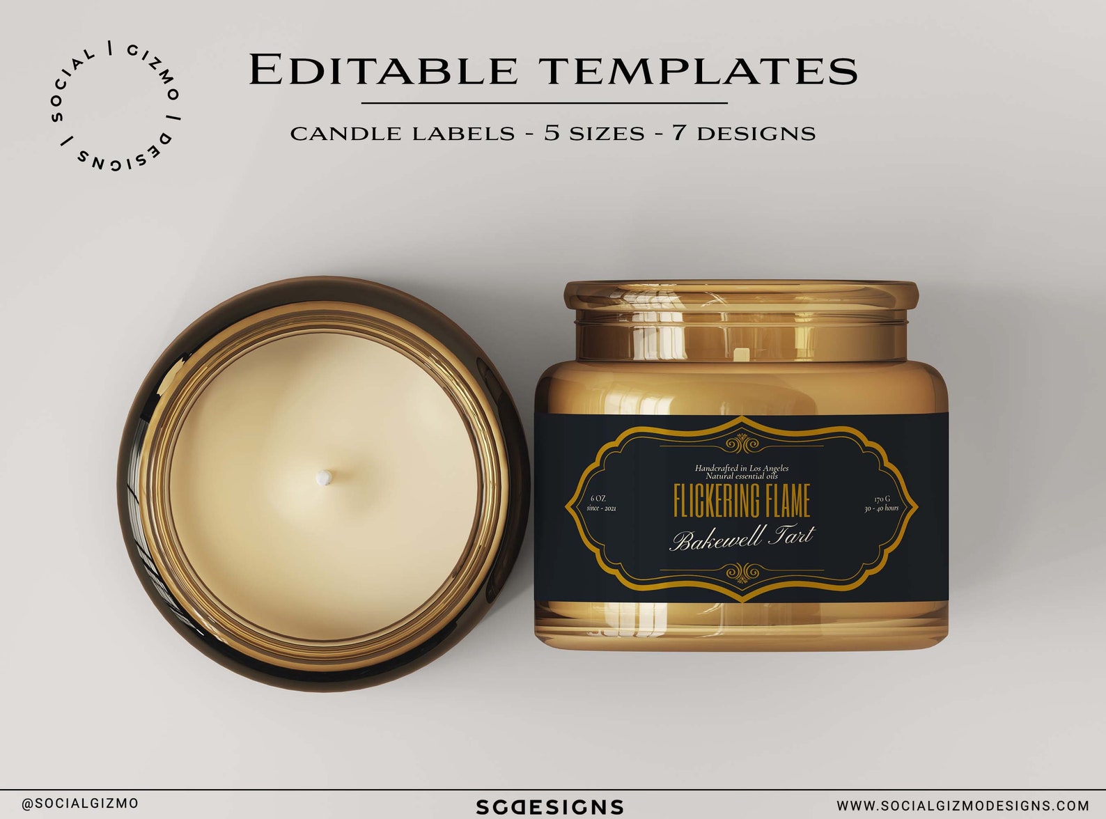 Apothecary Candle Label Templates Vintage Candle Labels Etsy