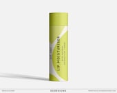 Botanical Lip Balm Label Template: Modern DIY Chapstick Packaging, Minimal Skincare Design #021