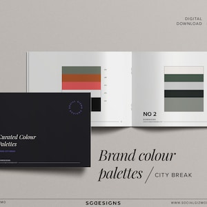 Brand Color Palette, Luxe Color Palette, Sophisticated Colour Schemes, Brand Colors, Printable Colour Palette Booklet, Feminine Brand Kit