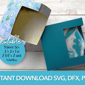 Square Soap Box Template with Window Cover – DESIGNS NOOK