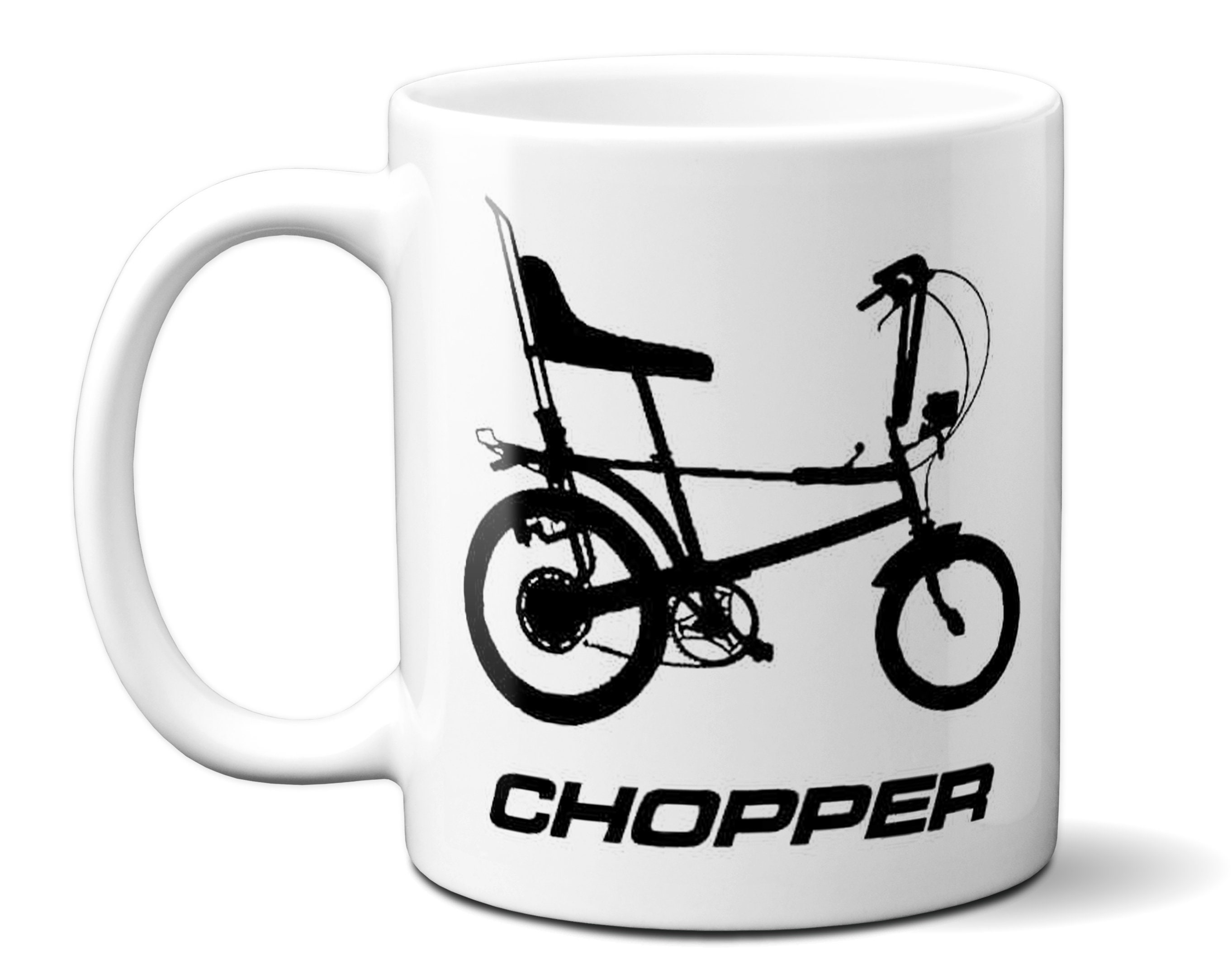 Black best sale chopper bike