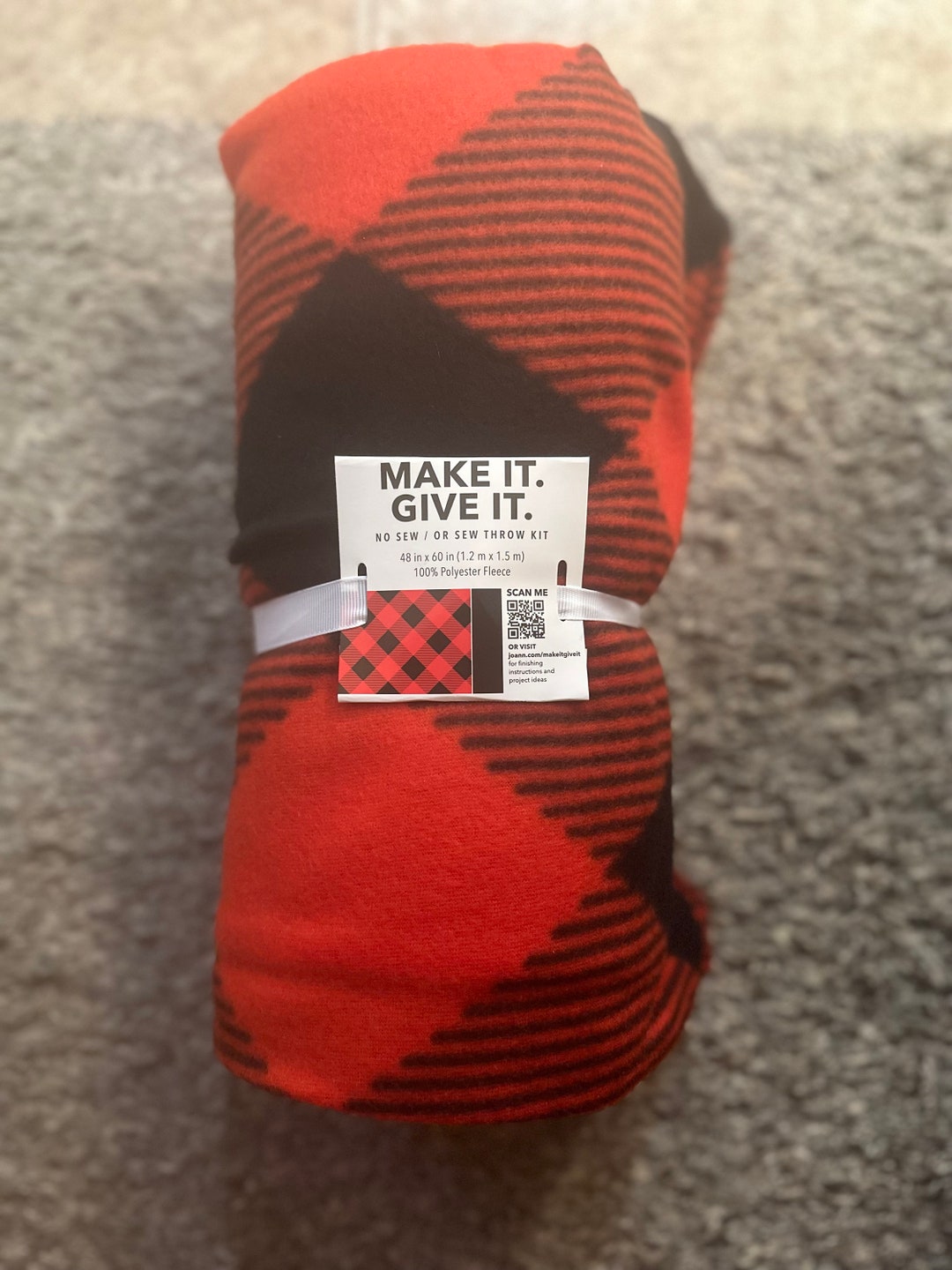 No Sew Fleece Blanket Kit DIY Etsy