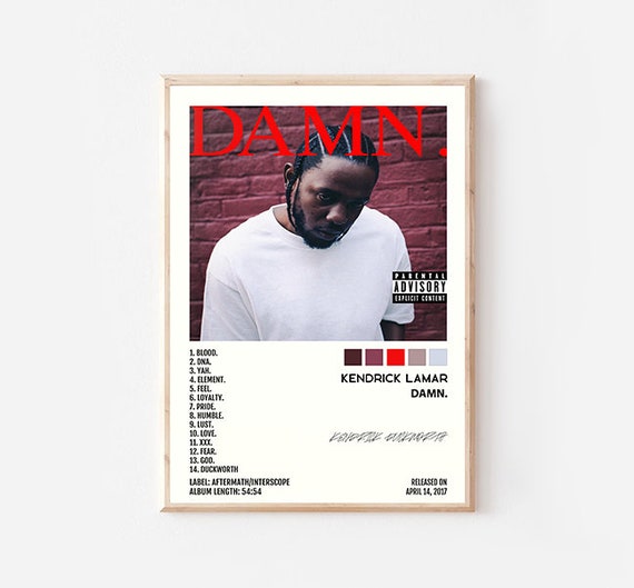 Kendrick Lamar Damn Kendrick Lamar Album Cover - Etsy