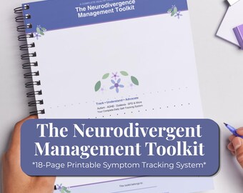 Neurodivergent Binder Printable | Autism ADHD Planner | ND Emergency Kit | Sensory Meltdown Plan | Instant Download