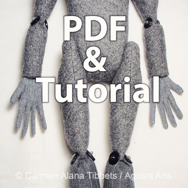 Agosia Arts Basic Bird Body Tutorial and Pattern | DIY Art Doll | Doll Sewing Pattern | Fabric Art Doll Tutorial