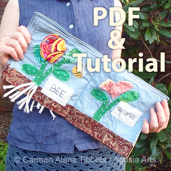 The Seed Cloth Book PDF Sewing Pattern and Tutorial | Nature and Botanical Soft Toy | Baby Quiet Book | DIY Baby Toy | Handmade Baby Gift