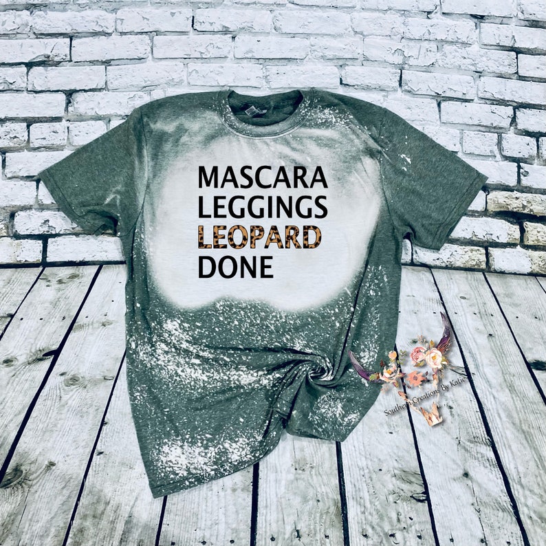 Leopard Leggings Done Graphic Tee Mascara