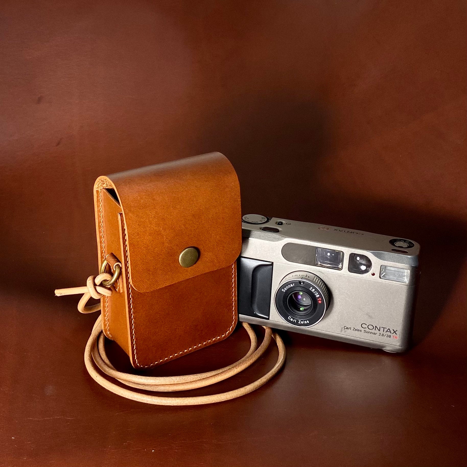 Contax Genuine Real Leather Half Camera Case Bag Cover for Contax G2 Film Camera 