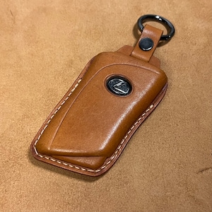Lexus Handmade Leather Key Fob Keychain Car Key Accessories [Brown]