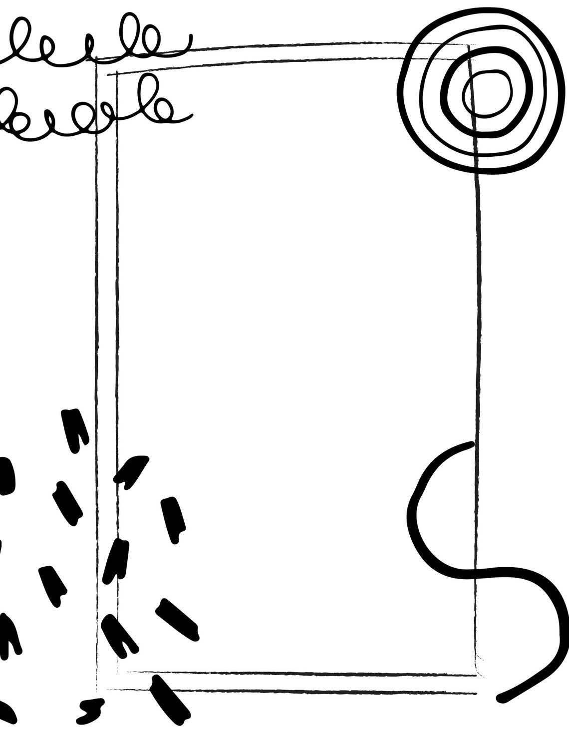 Funky Black and White Printable Stationery Printable | Etsy