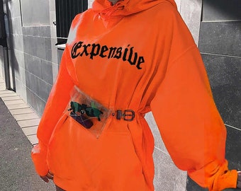 fluorescent hoodie women's