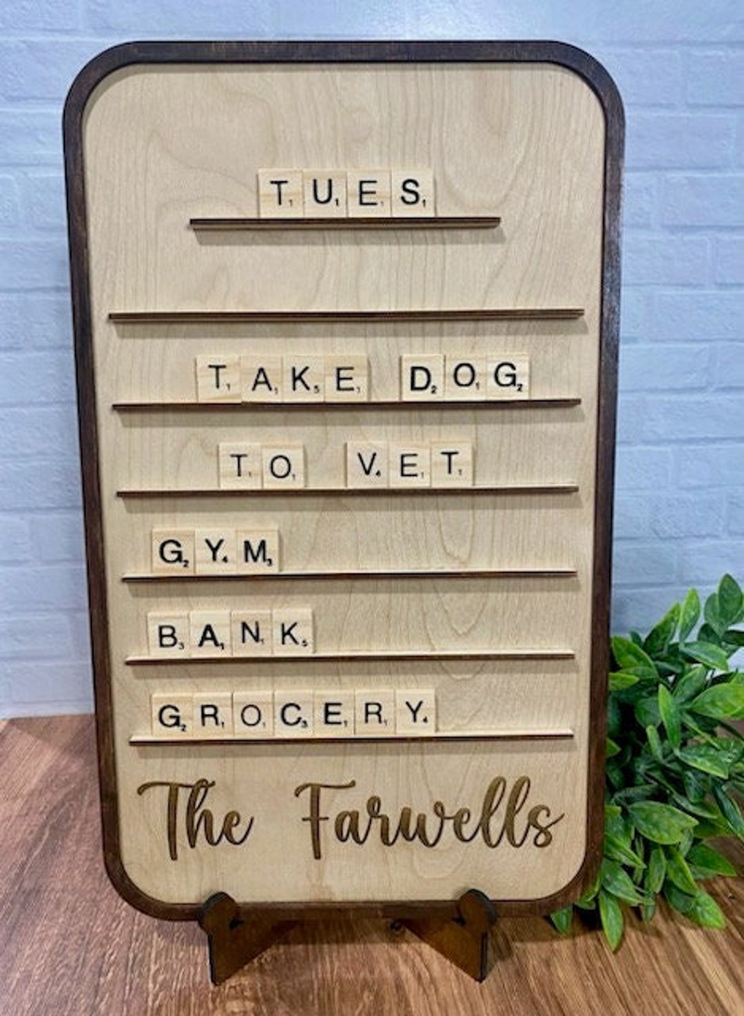 Family Message Board Letter Board Menu Board Etsy
