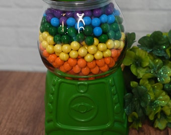 Rainbow Gumball Machine St. Patty's Day Decor