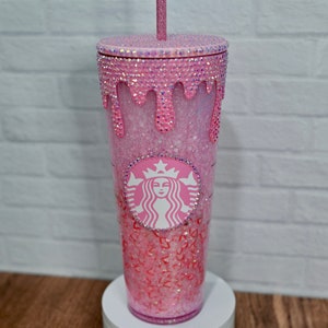 Starbucks 24oz "Pink Drink"/Starbucks Bling Venti Cup/Pink Drink/Starbucks Rhinestone Cup/Starbucks Drip Tumbler/Strawberry Drink