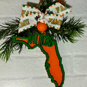Florida A & M University kerstornament/FAMU-ornament/FAMU Rattlers-cadeau/FAMU Rattlers-swag