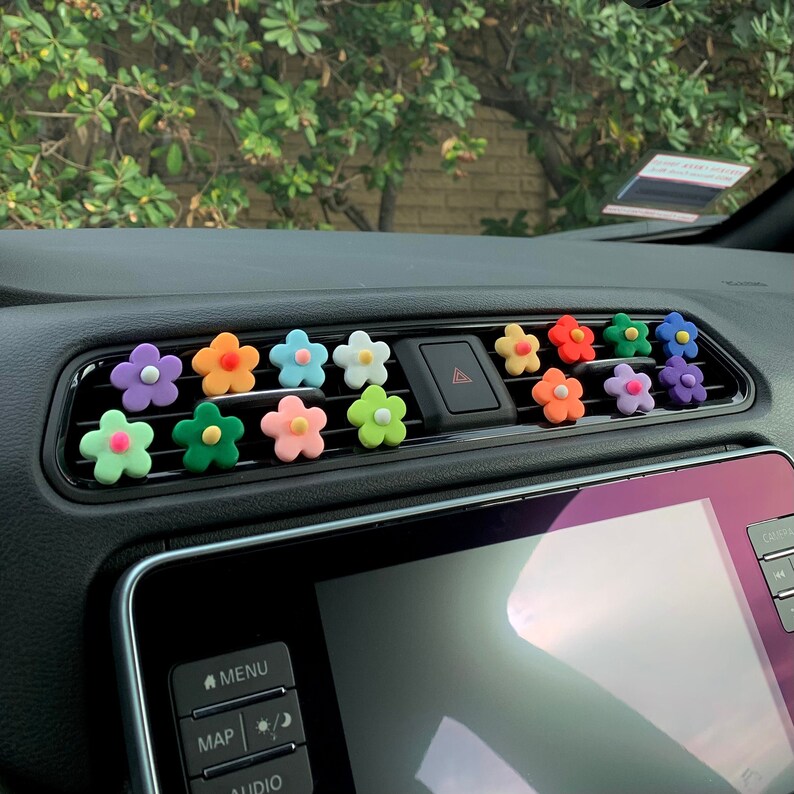 Flower Car Air Vent Clips 5 10 15pcs Etsy