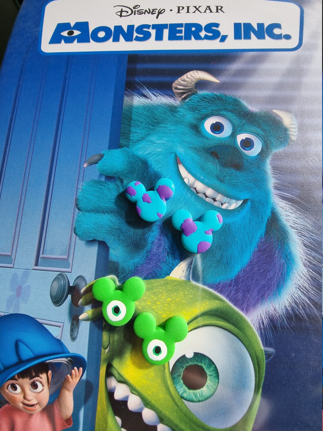 Sulley Mike Monsters Inc Mickey Heads Earrings - Etsy