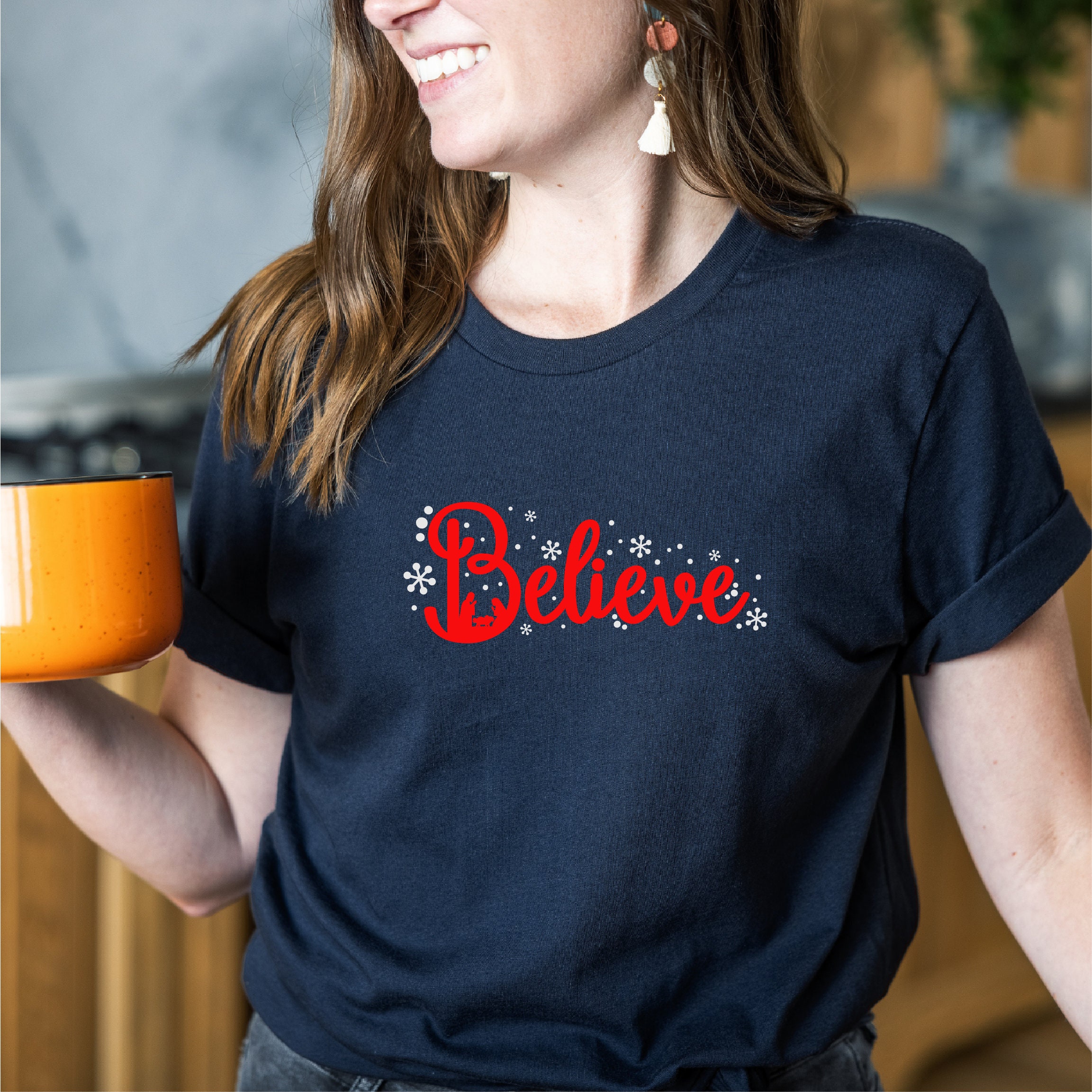 Discover Believe Christmas Shirt, Christmas Believe Shirt, Christmas Party Shirt, Christmas T-Shirt, Christmas Family Shirt, Believe Shirt