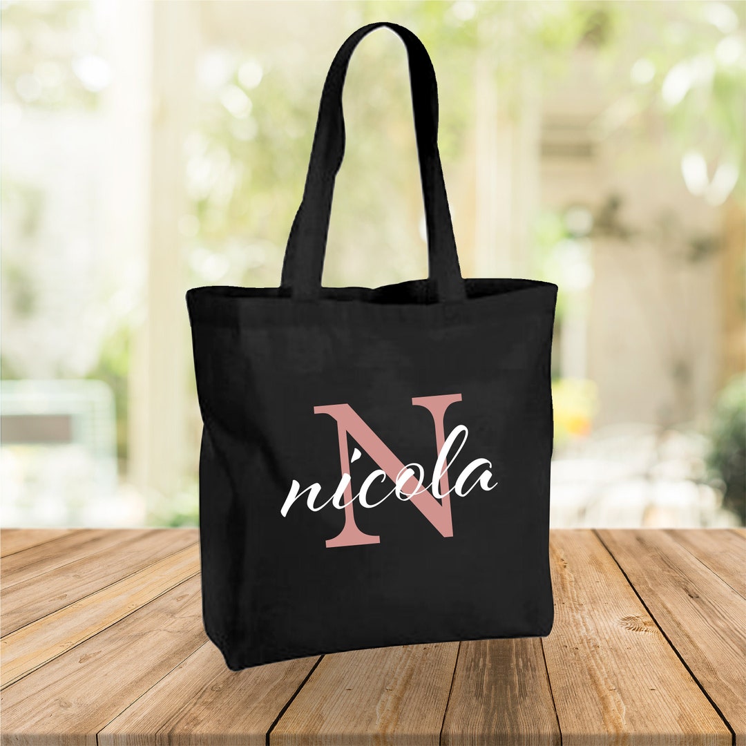Personalised Name Tote Bag Personalised Gift Personalized Etsy UK