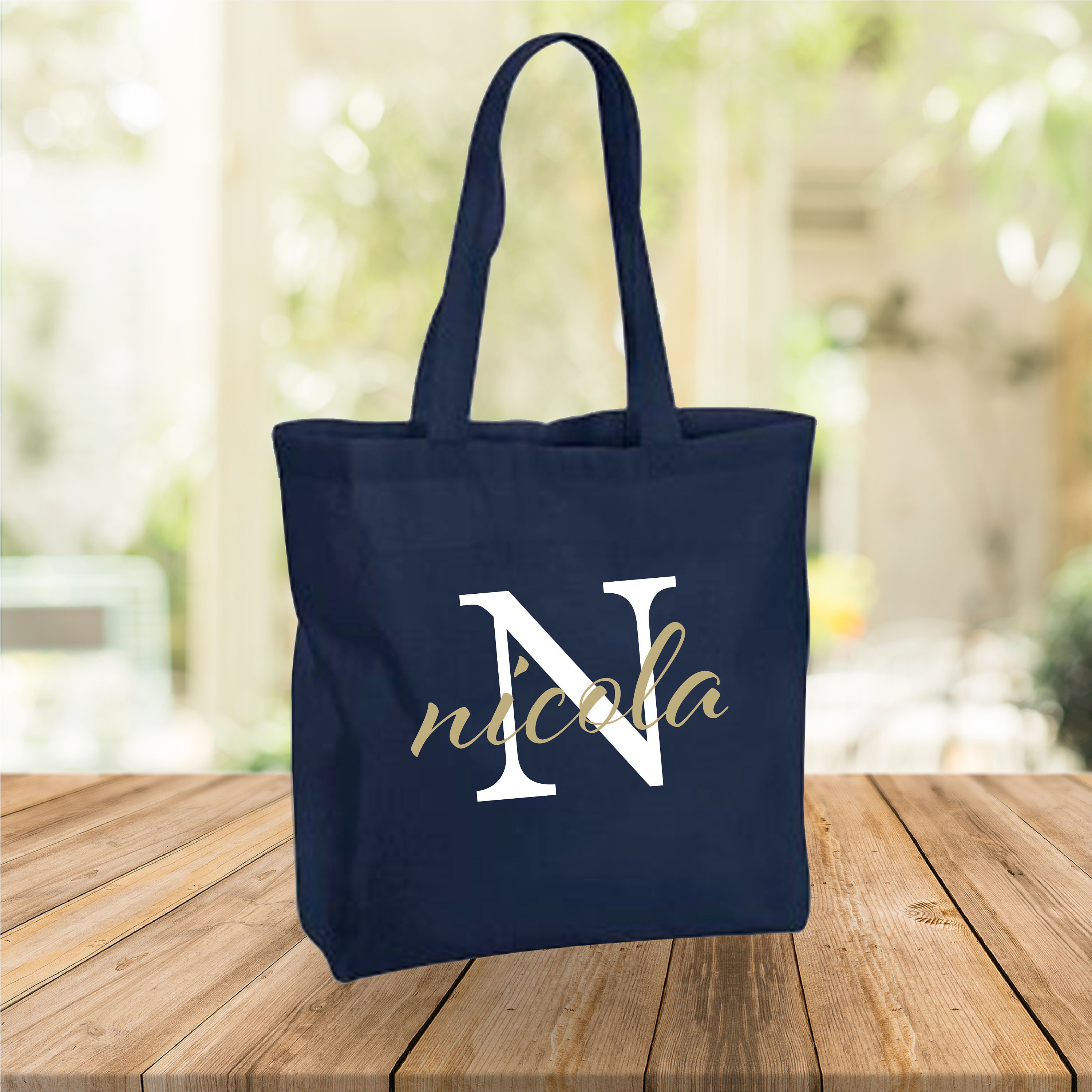 Personalised Name Tote Bag Personalised Gift Personalized Etsy UK