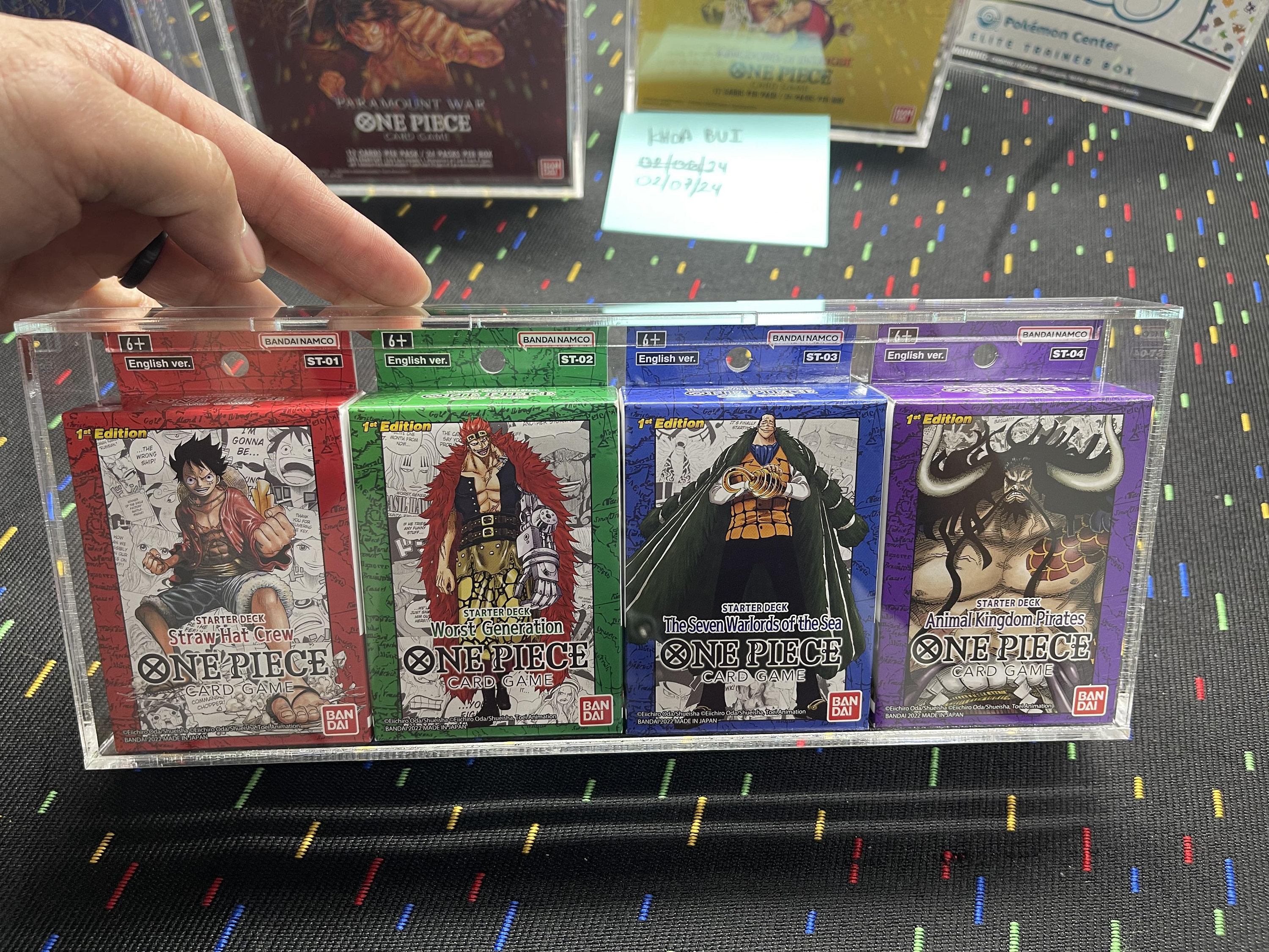 One Piece- Prerelease Starter Deck - Acrylic Case - Etsy