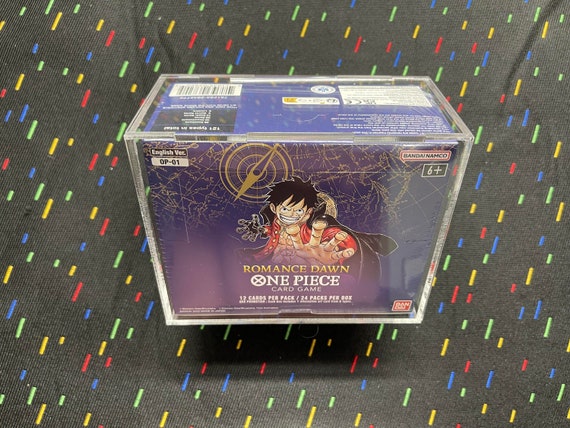 op01 blue bottom booster box One Piece OP-01 Blue Bottom Booster Box Acrylic Case With Magnetic Lid main image 0