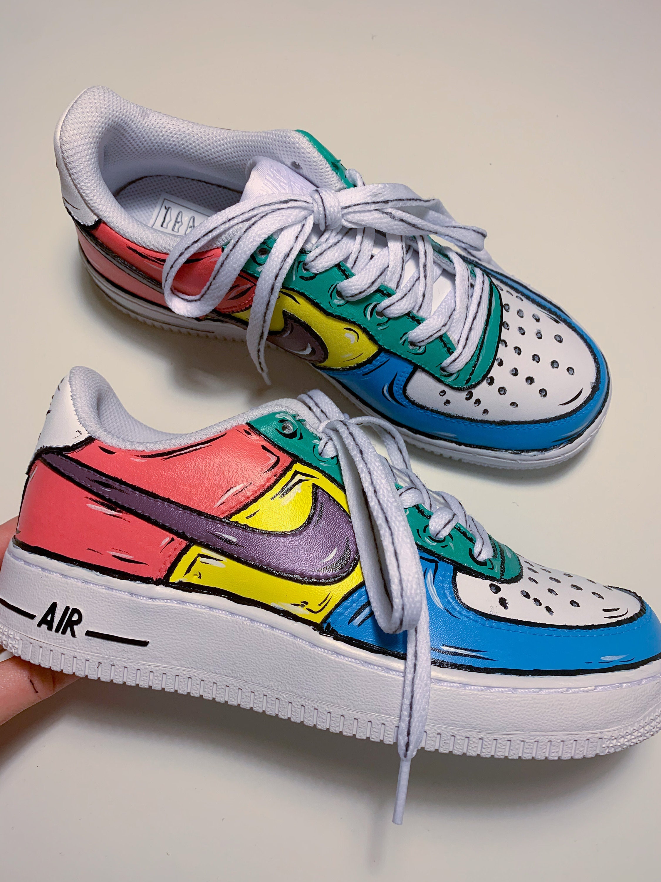 air force 1 cartoon black