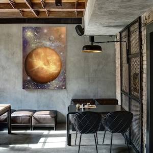Venus planet | Bar decor | Venus Wall Art | Space Wall Art | Venus planet Poster | Venus planet for print | Instant Download