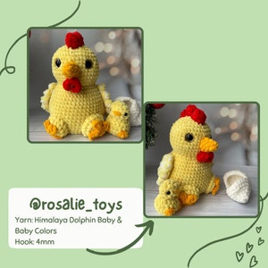 Chicken Family Crochet Pattern, PDF DOWNLOAD ONLY zdjęcie 6