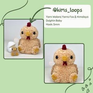 Chicken Family Crochet Pattern, PDF DOWNLOAD ONLY zdjęcie 5