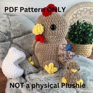 Chicken Family Crochet Pattern, PDF DOWNLOAD ONLY zdjęcie 3