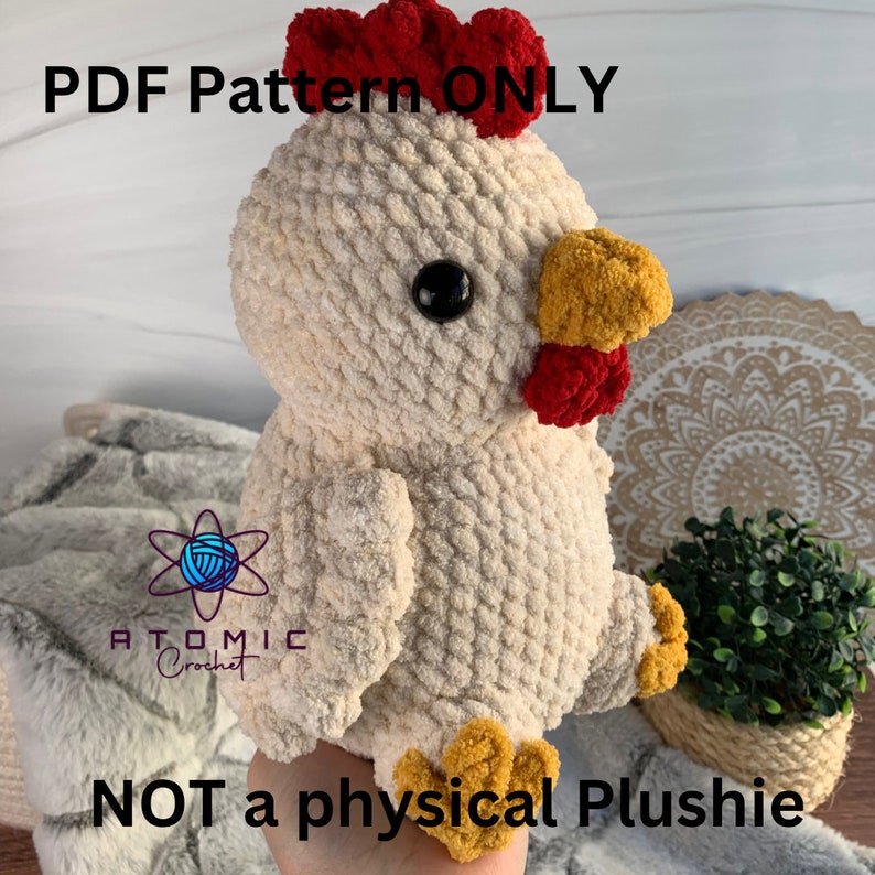 Chicken Family Crochet Pattern, PDF DOWNLOAD ONLY zdjęcie 2