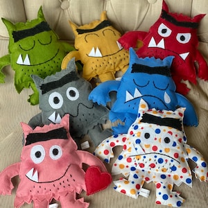 Felt Emotion Monsters – Educational Toy for Kids