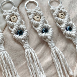 Macrame keychain Nazar personalized image 2