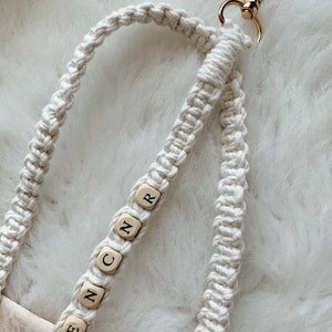 Macrame cell phone chain personalized image 4