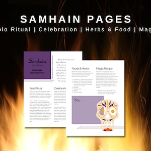 Wheel of the Year - Samhain Grimoire Pages