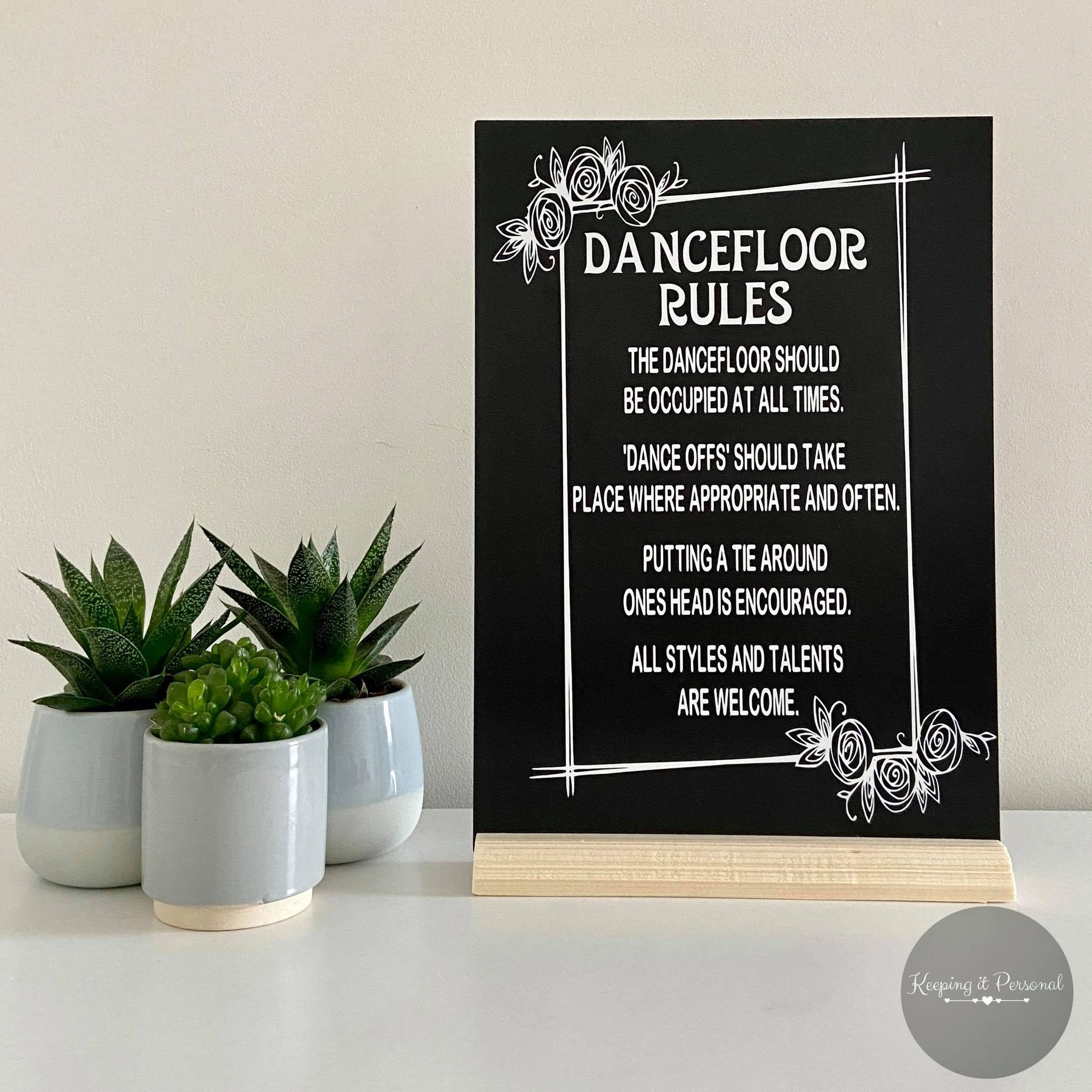 Dance Floor Rules Sign Wedding Decor Wedding Sign Etsy
