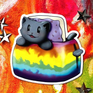 Nyan Cat Potart Cat Waterproof  Sticker