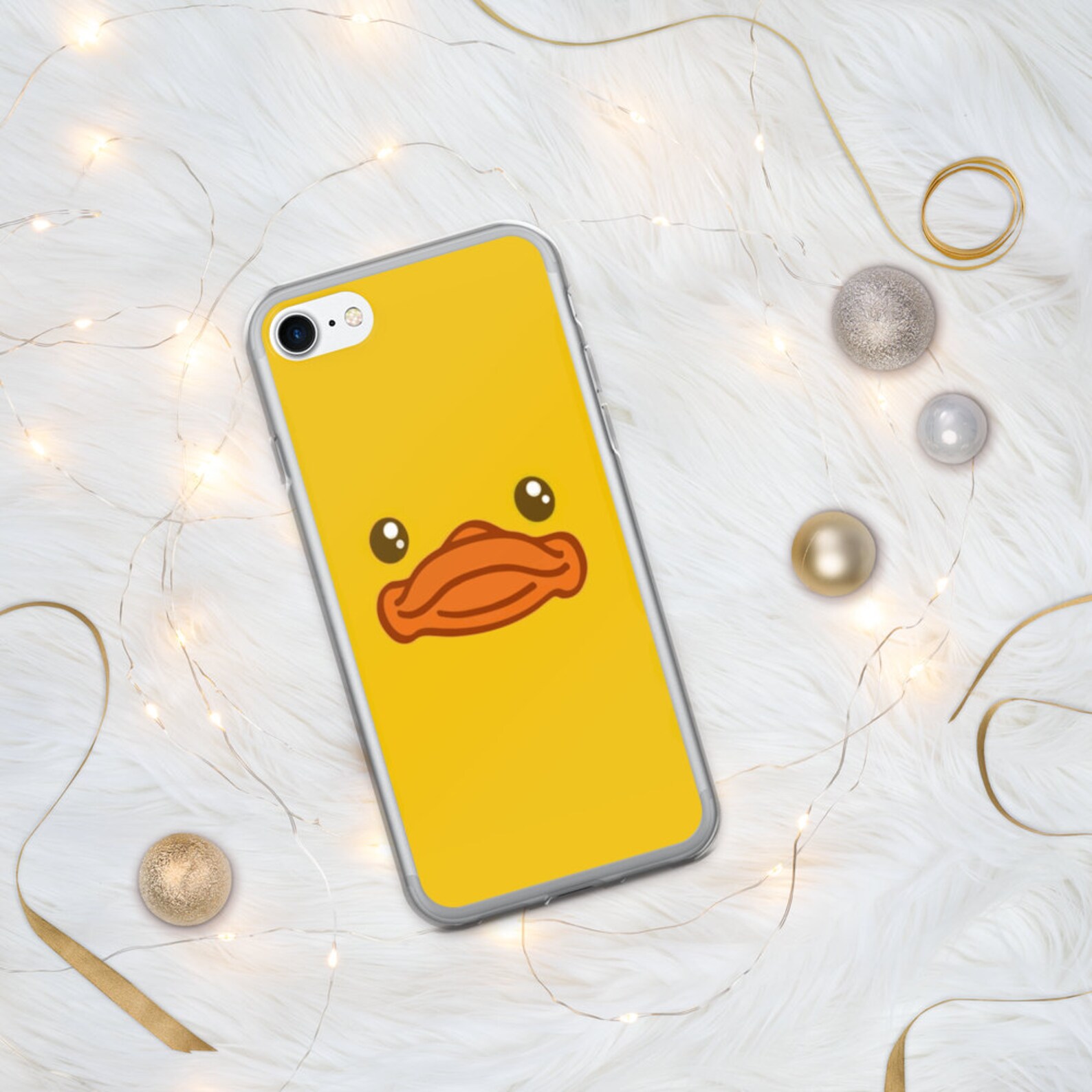 Duck Cute Phone Case Kawaii Retro Animal Yellow Sweet Quack Etsy