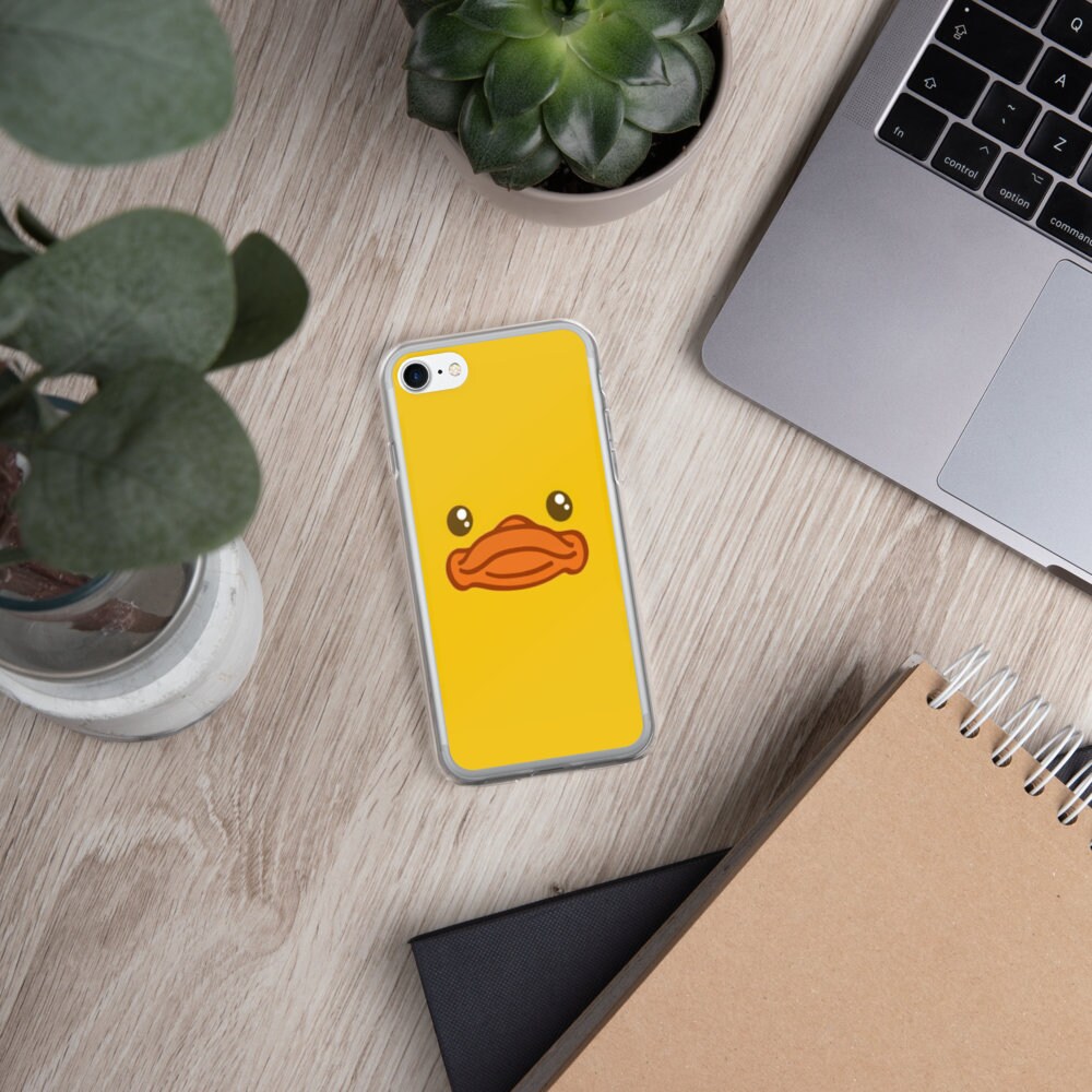 Duck Cute Phone Case Kawaii Retro Animal Yellow Sweet Quack Etsy