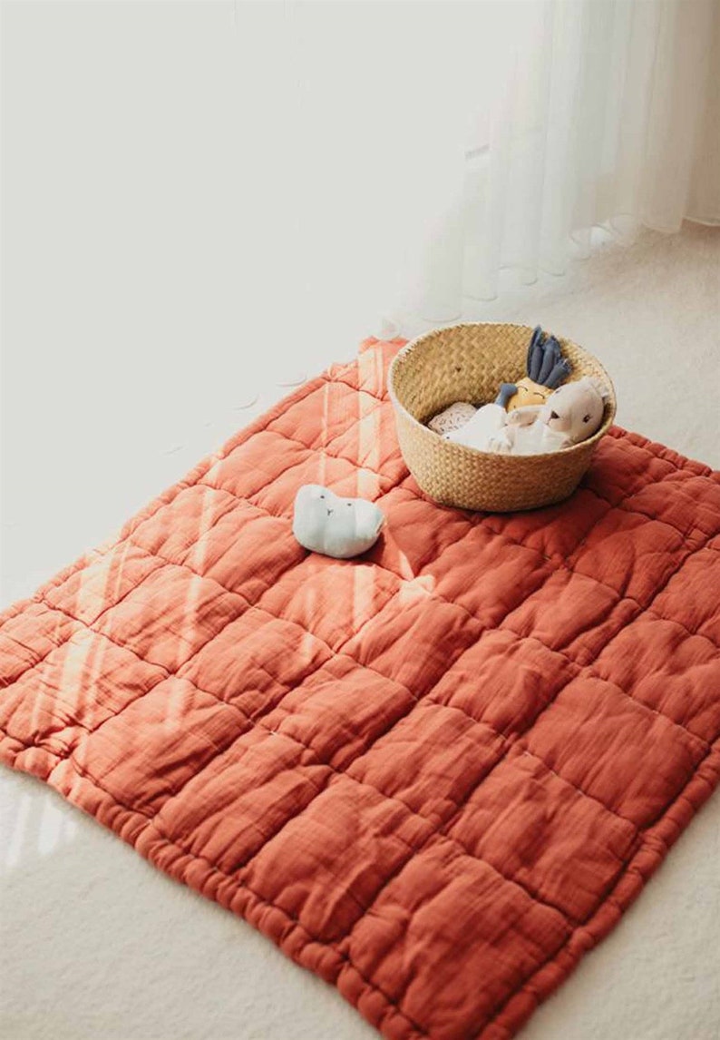 Muslin Baby Play Mat 10 Different Color , Soft Cotton Baby Play Mat