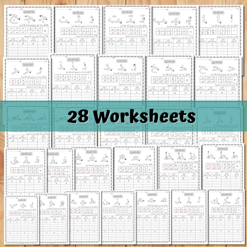 Arabic Reading and Writing Support Practice for Early Learners and