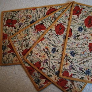 Set of Table Placemats from Baltic Jacquard Rectangle for every Occasion / Table Linen / Table Decor / Home Decor